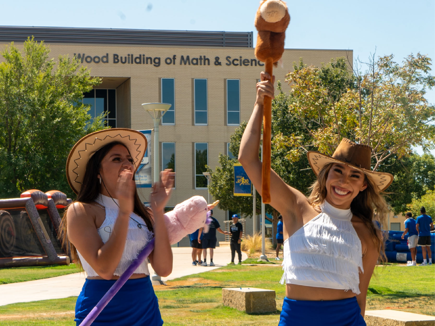 Dancer in Cowboy Hat Cheering