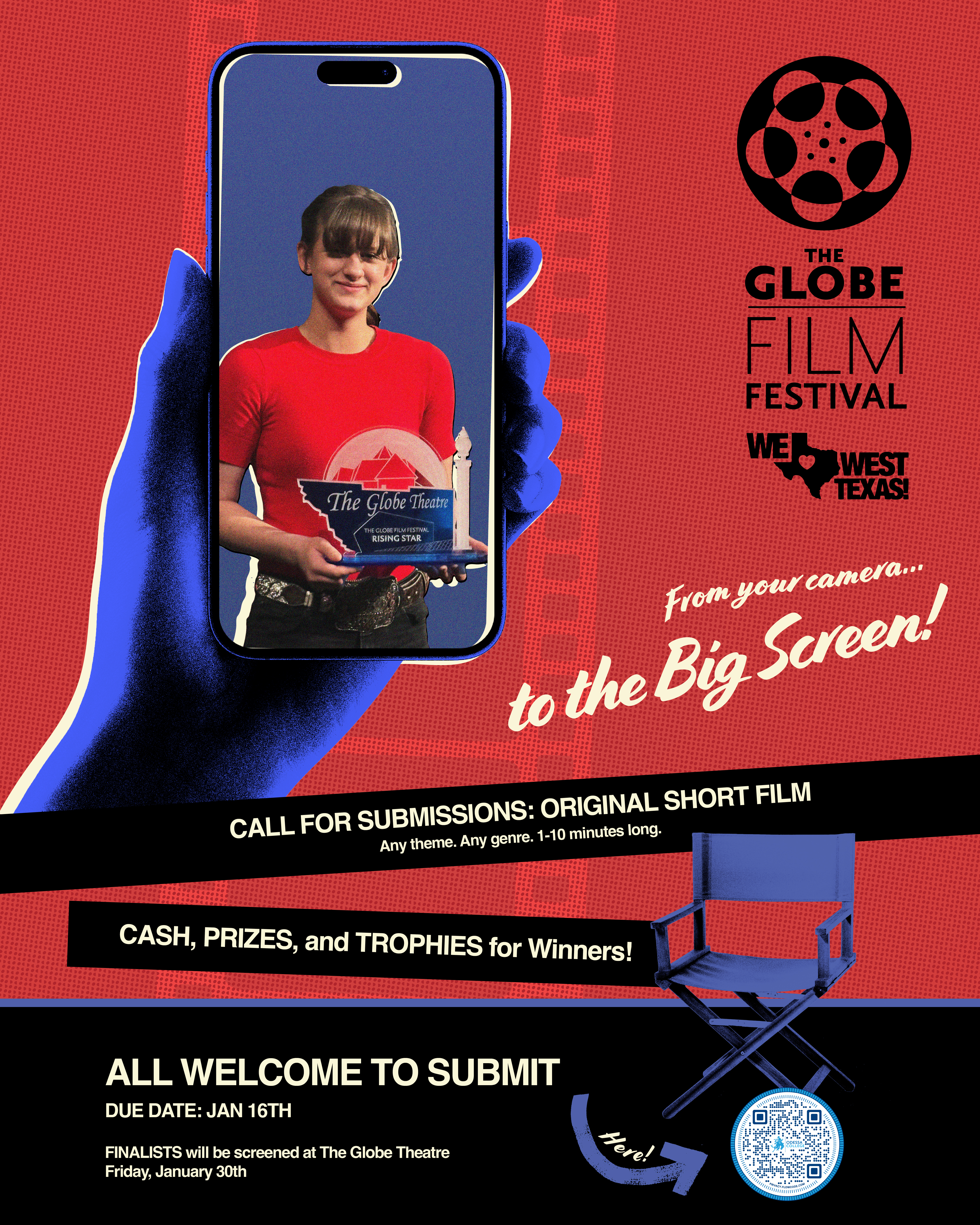 Globe Film Festival call for submissions graphic