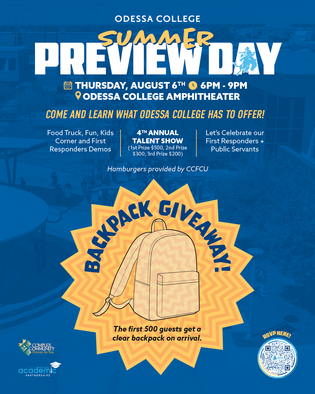 Summer Preview Day info graphic