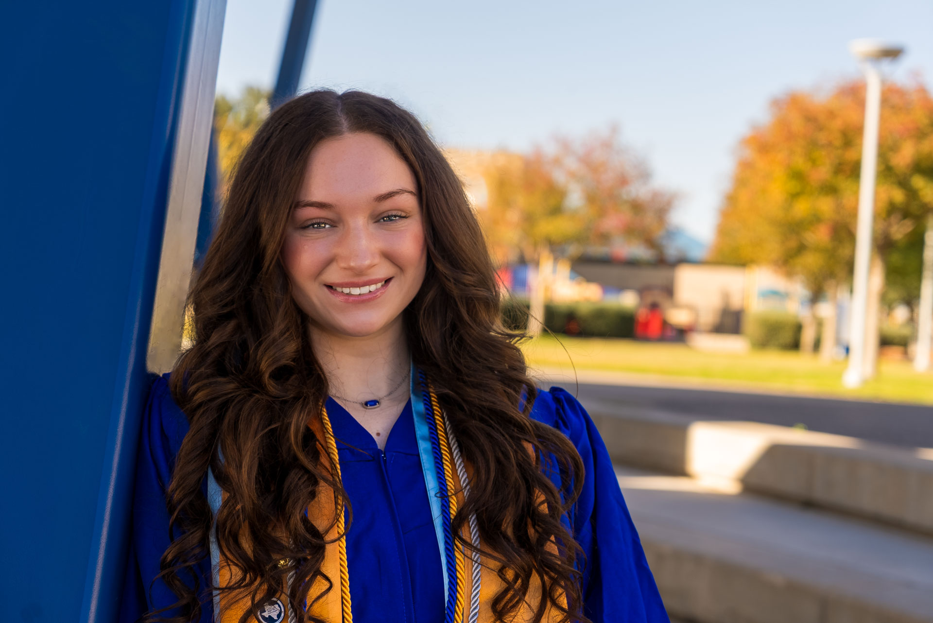Hadlee Zartner smiling at amphitheater 