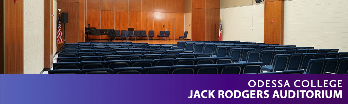 Jack Rodgers Auditorium Rentals Banner