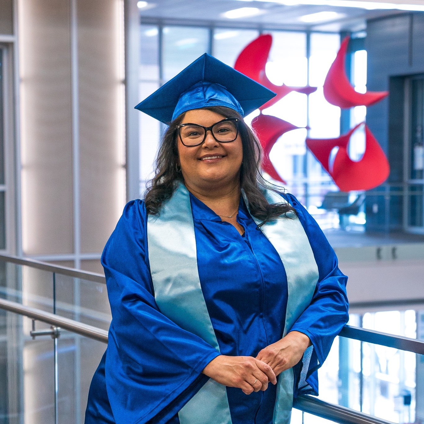 Monica smiling in SCC