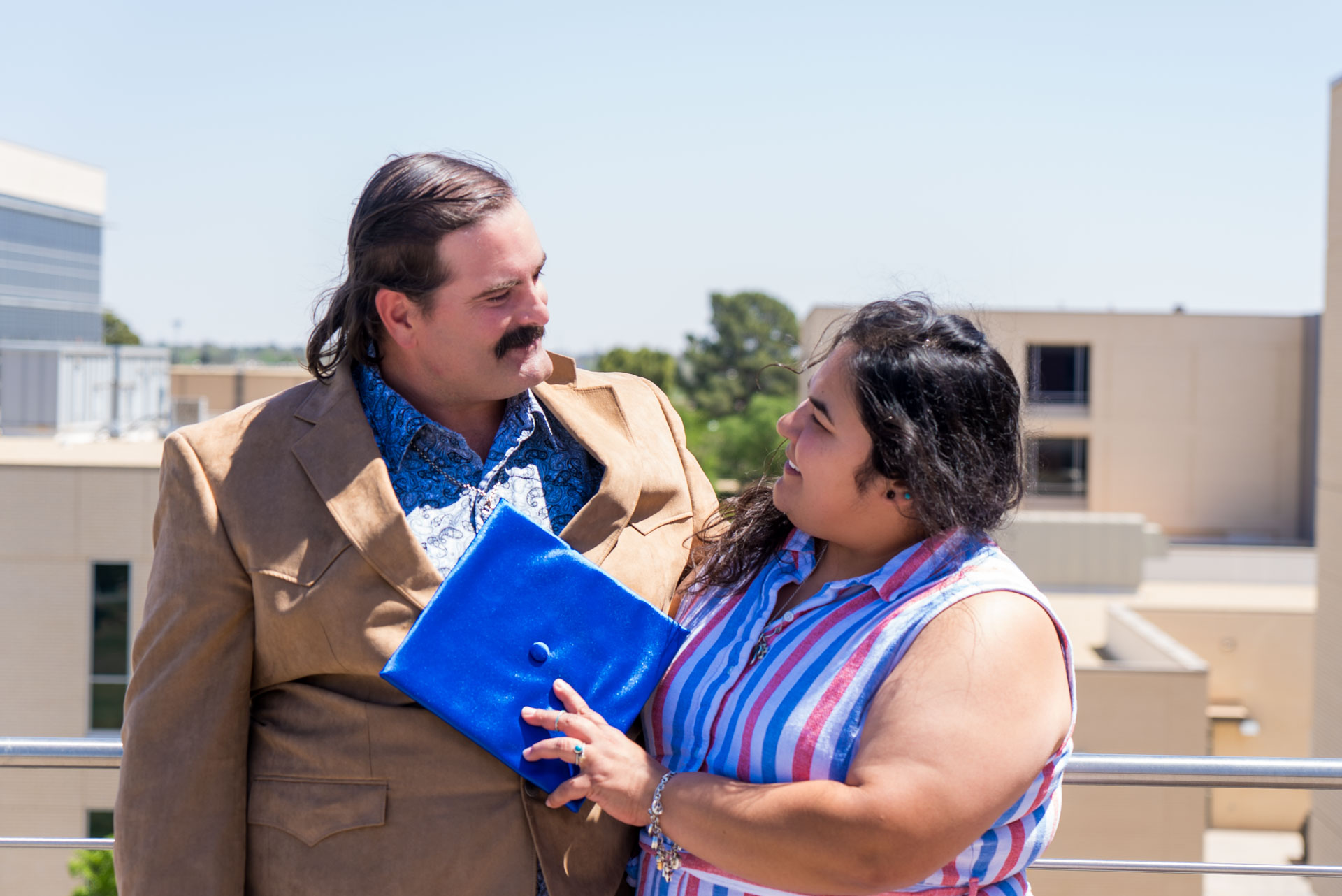 Dustin Howard with his wife