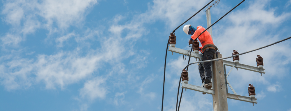 Electrical Lineman Banner